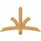 Ekena Millwork Davenport Rough Sawn Timber Gable Bracket, Western Red Cedar, 48"W x 30"H x 2"D x 4"F, 15/12 Pitch GBW048X30X0204DAV00RWR - alternate 1